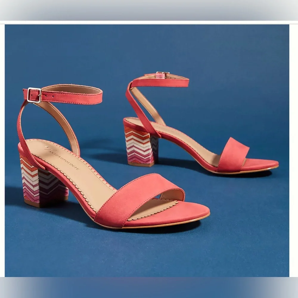 Anthropologie Tia‎ Heeled Sandals Size 8